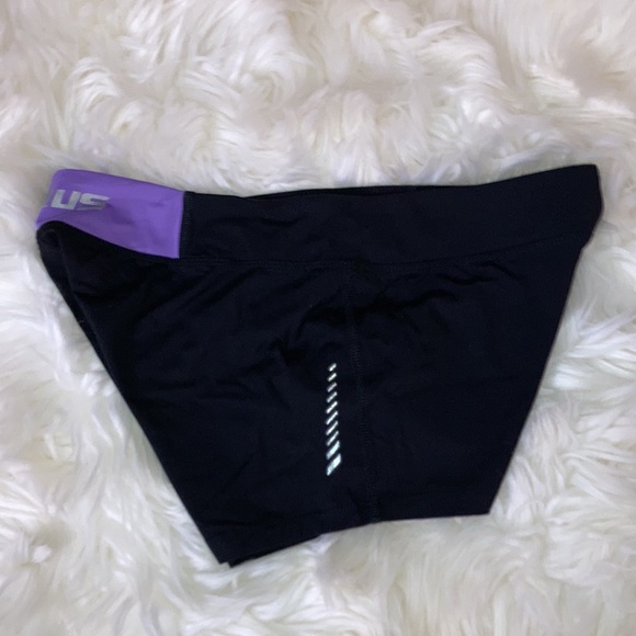 VIRUS Purple Black Compression Shorts L - Picture 4 of 8